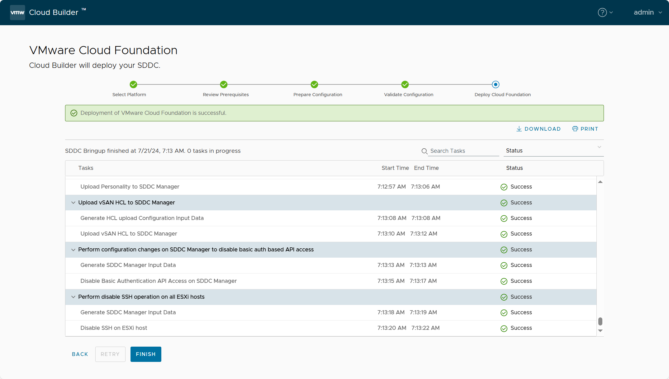 【VMware VCF】VMware Cloud Foundation Part 05：部署 SDDC 管理域。