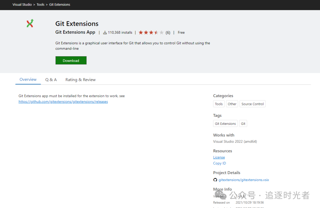 Git Extensions：一个.NET开源的 Git 图形用户界面（GUI）工具