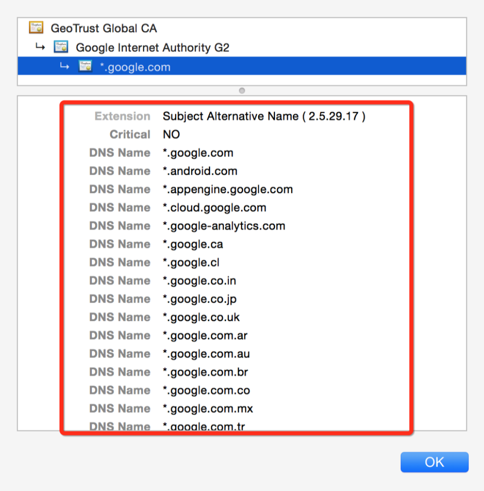 OpenSSL证书通过Subject Alternative Name扩展字段扩展证书支持的域名