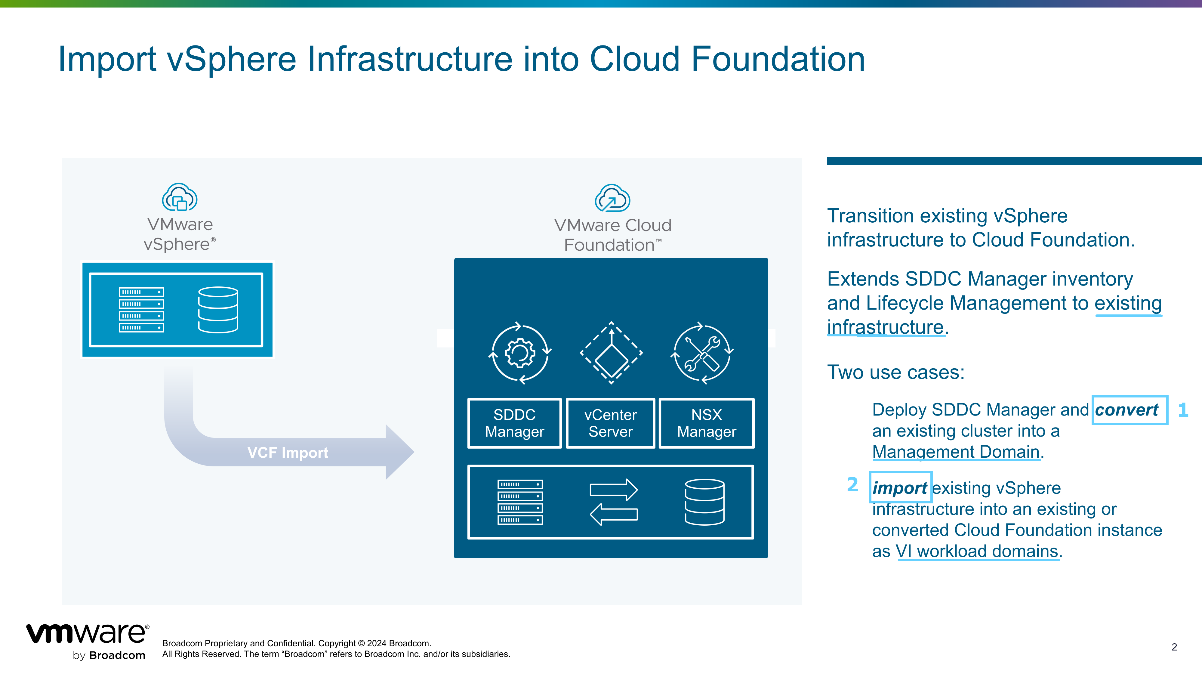 【VMware VCF】使用 VCF Import Tool 将现有 vSphere 环境导入为 VI 域。