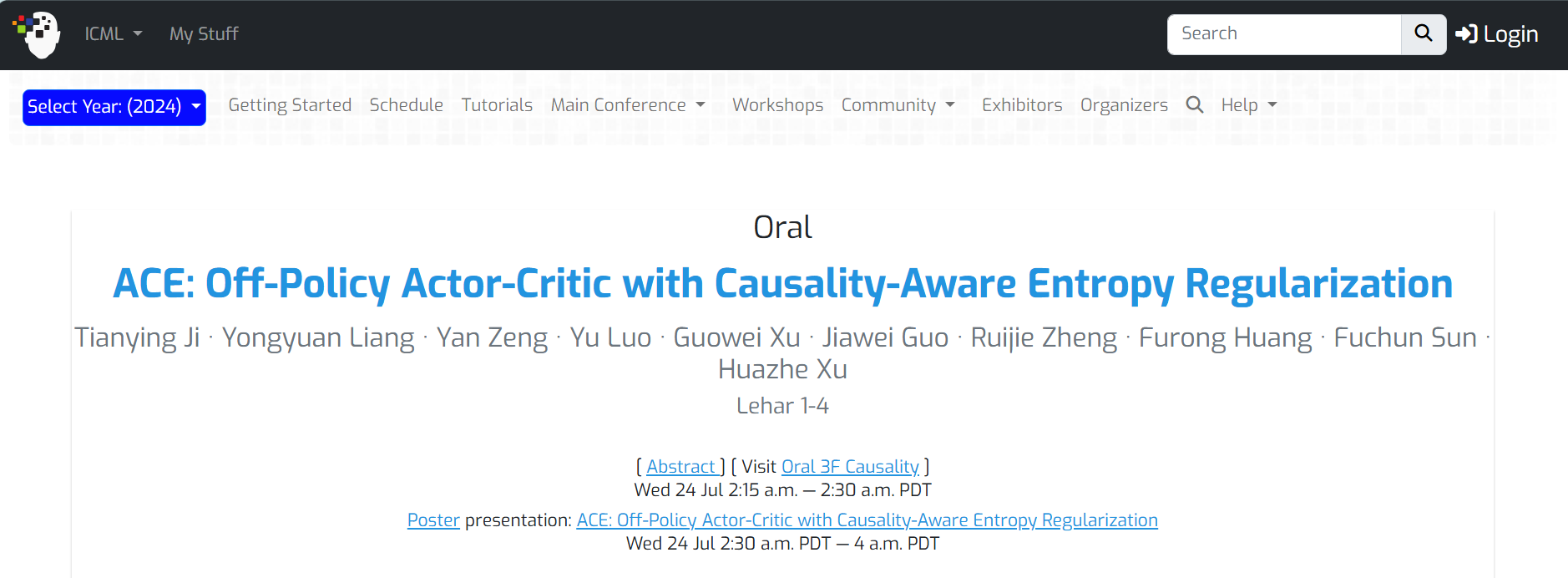 强化学习笔记之【ACE:Off-PolicyActor-CriticwithCausality-AwareEntropyRegularization】