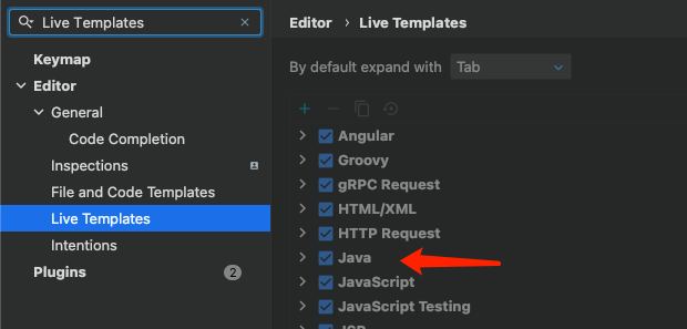 使用IntelliJ IDEA中的Live Templates自定义代码模板