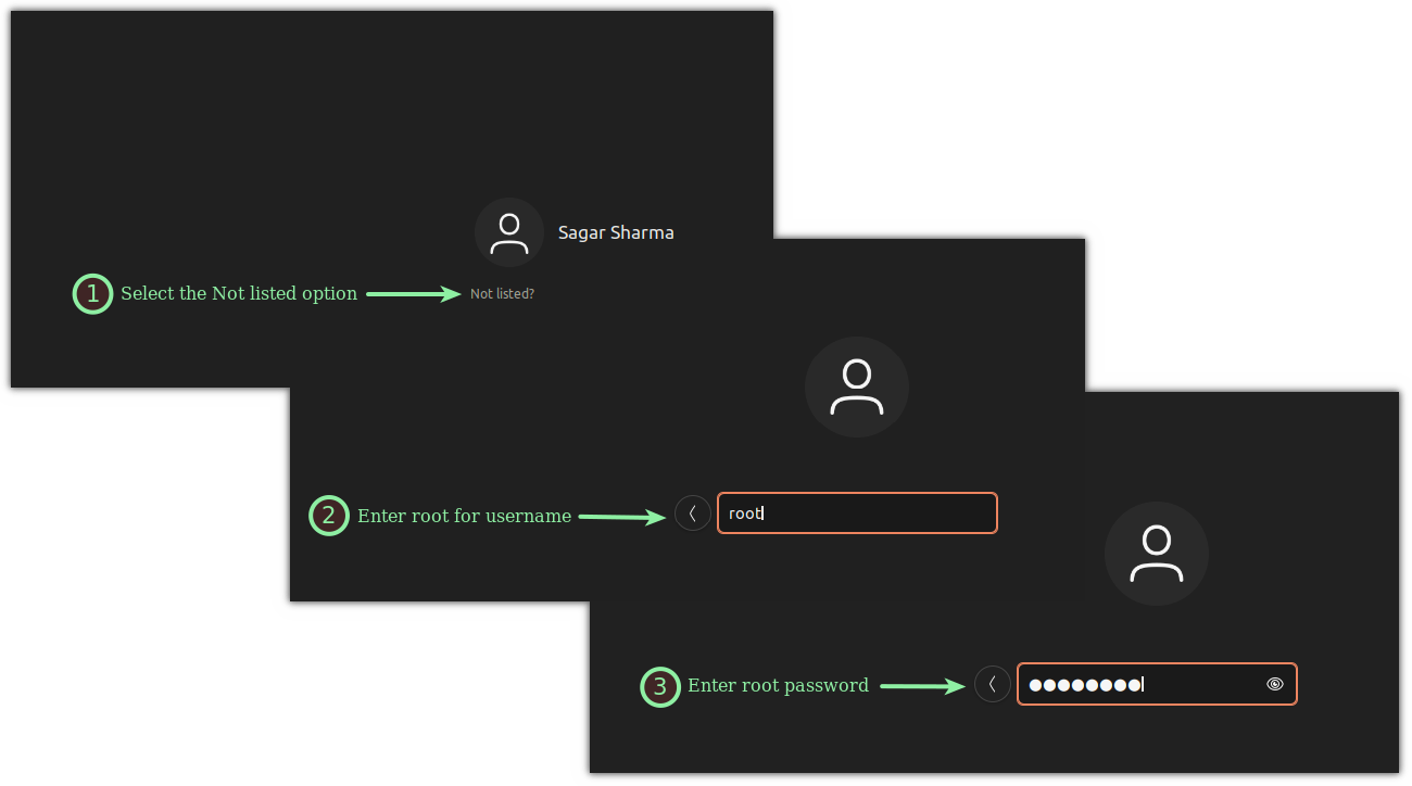 在 Ubuntu GUI 中以 root 身份登录