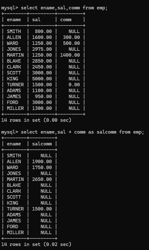 mysql学习