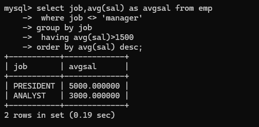 mysql学习