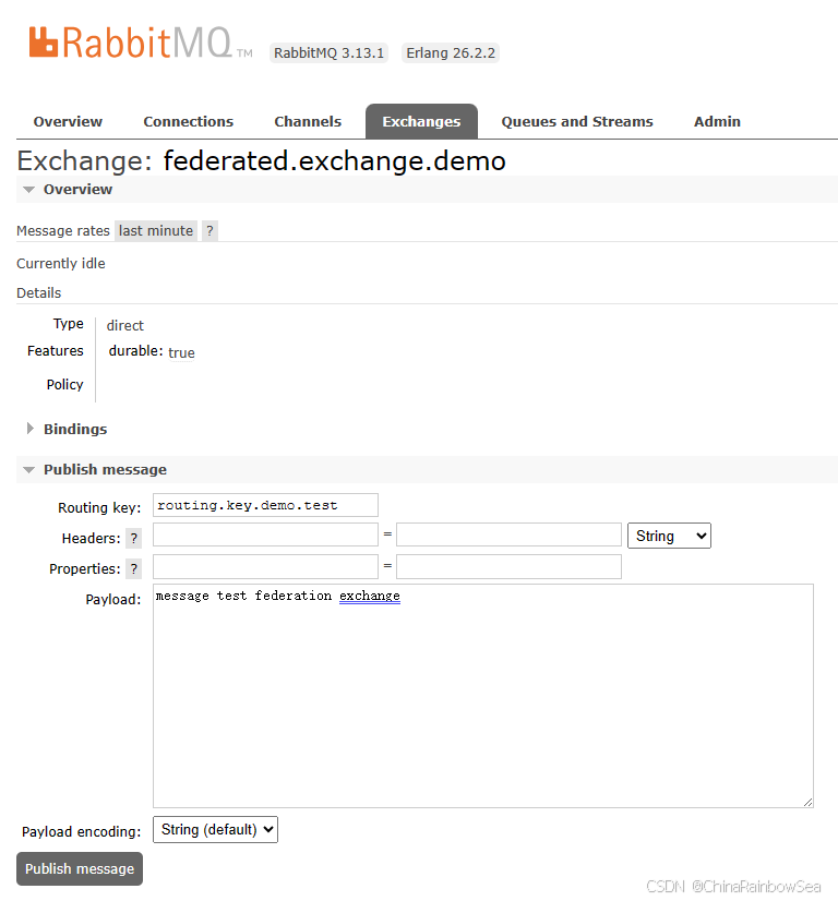 11. RabbitMQ 消息队列 Federation (Exchange 交换机和 Queue队列) + Shovel 同步的搭建配置