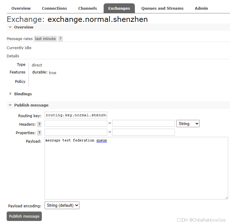 11. RabbitMQ 消息队列 Federation (Exchange 交换机和 Queue队列) + Shovel 同步的搭建配置