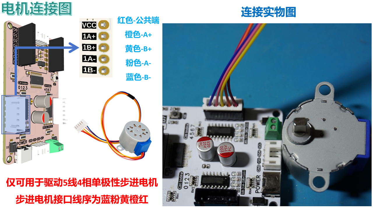 【电子DIY神器】通吃各种5线步进电机！I2C接口控制28BYJ-48五线四相步进电机